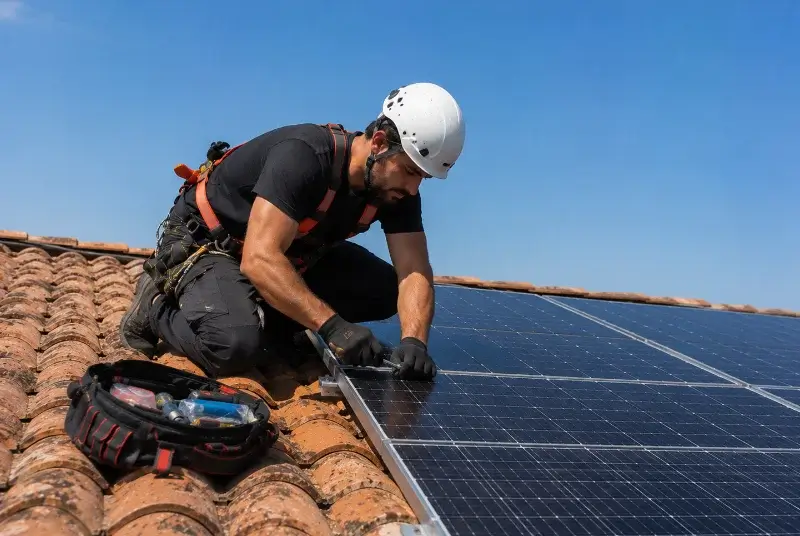 Maintenance et monitoring de panneaux solaires aux Bois d'Anjou