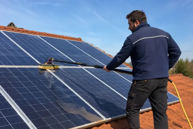 Nettoyage et entretien de panneaux solaires aux Bois d'Anjou