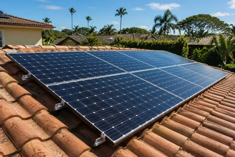 Installation de panneaux solaires aux Bois d'Anjou